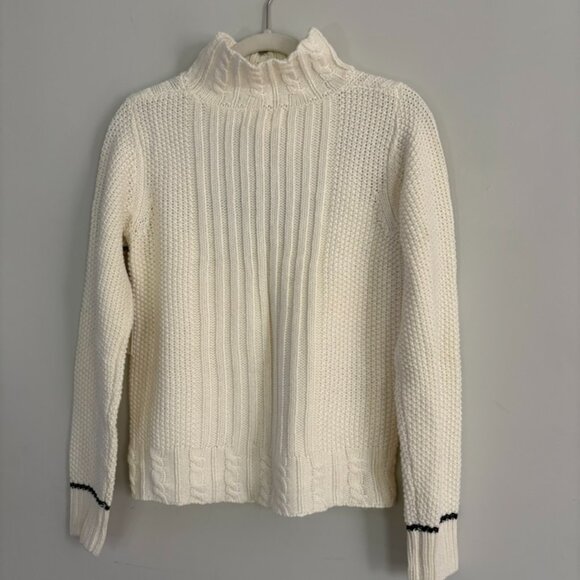 The Reeds/JCrew Cream Turtleneck Sweater size S - Picture 3 of 6